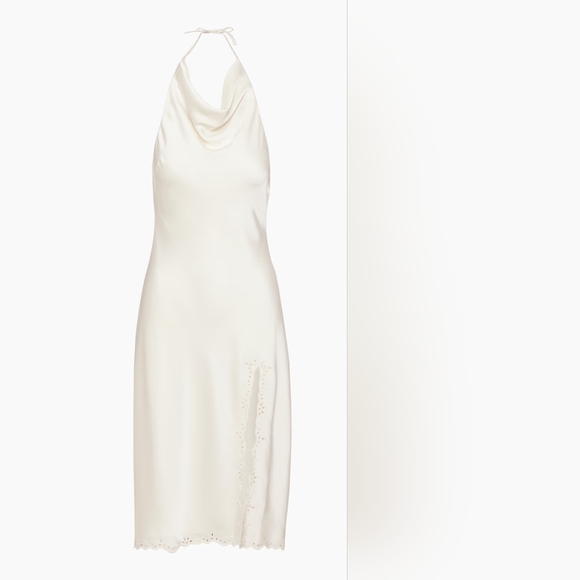 Aritzia Nines Satin Cowlneck Midi Dress - FLAWED - Picture 2 of 16